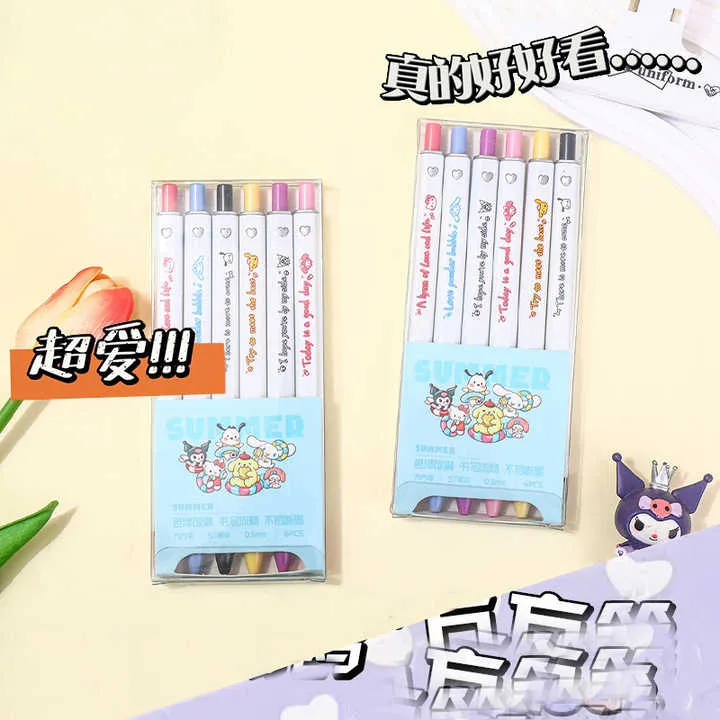 قلم سانريو مربع -  Sanrio Square Press Pen Slogan