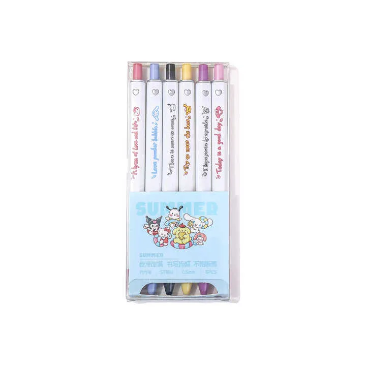 قلم سانريو مربع -  Sanrio Square Press Pen Slogan