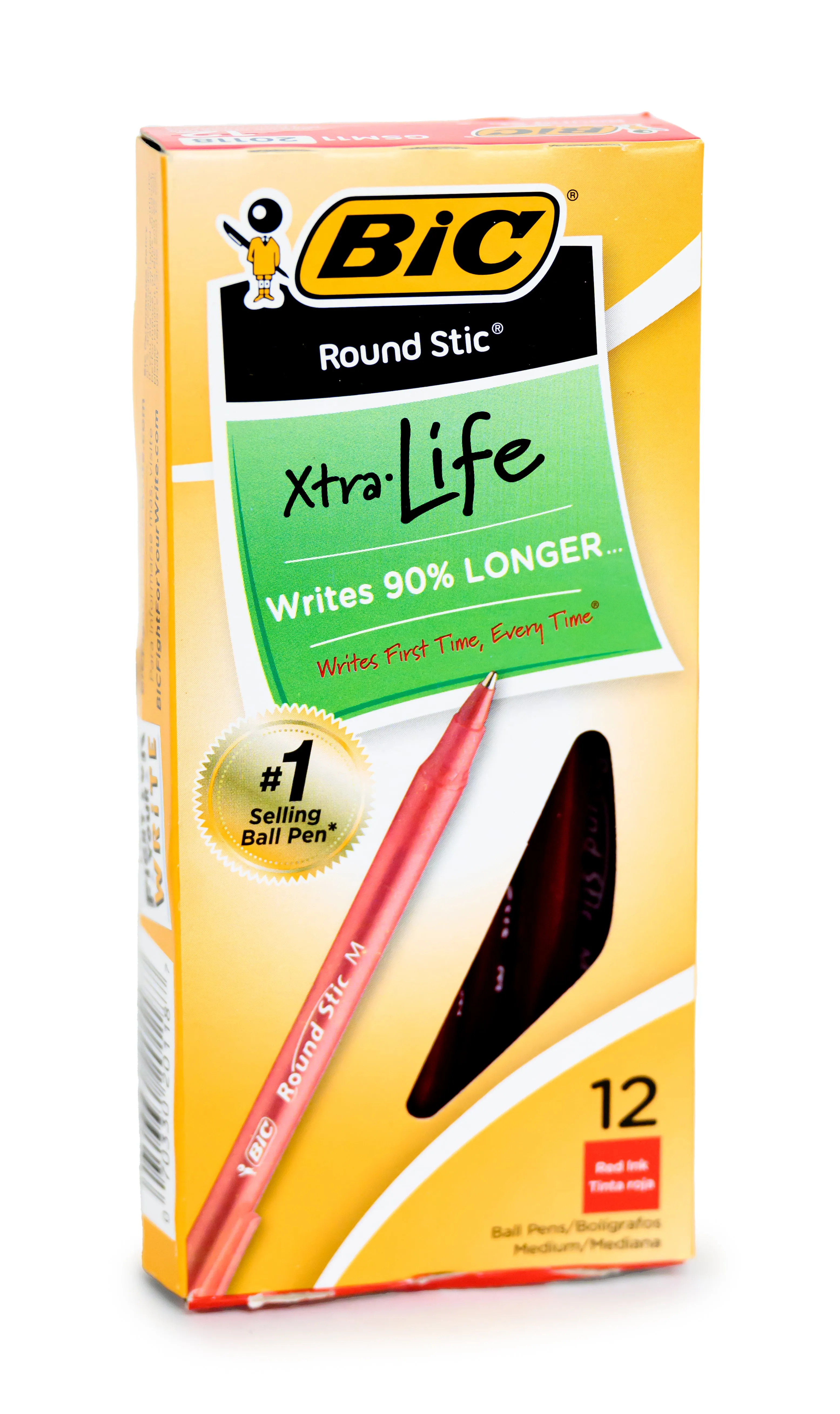 12pk Red BIC Pens