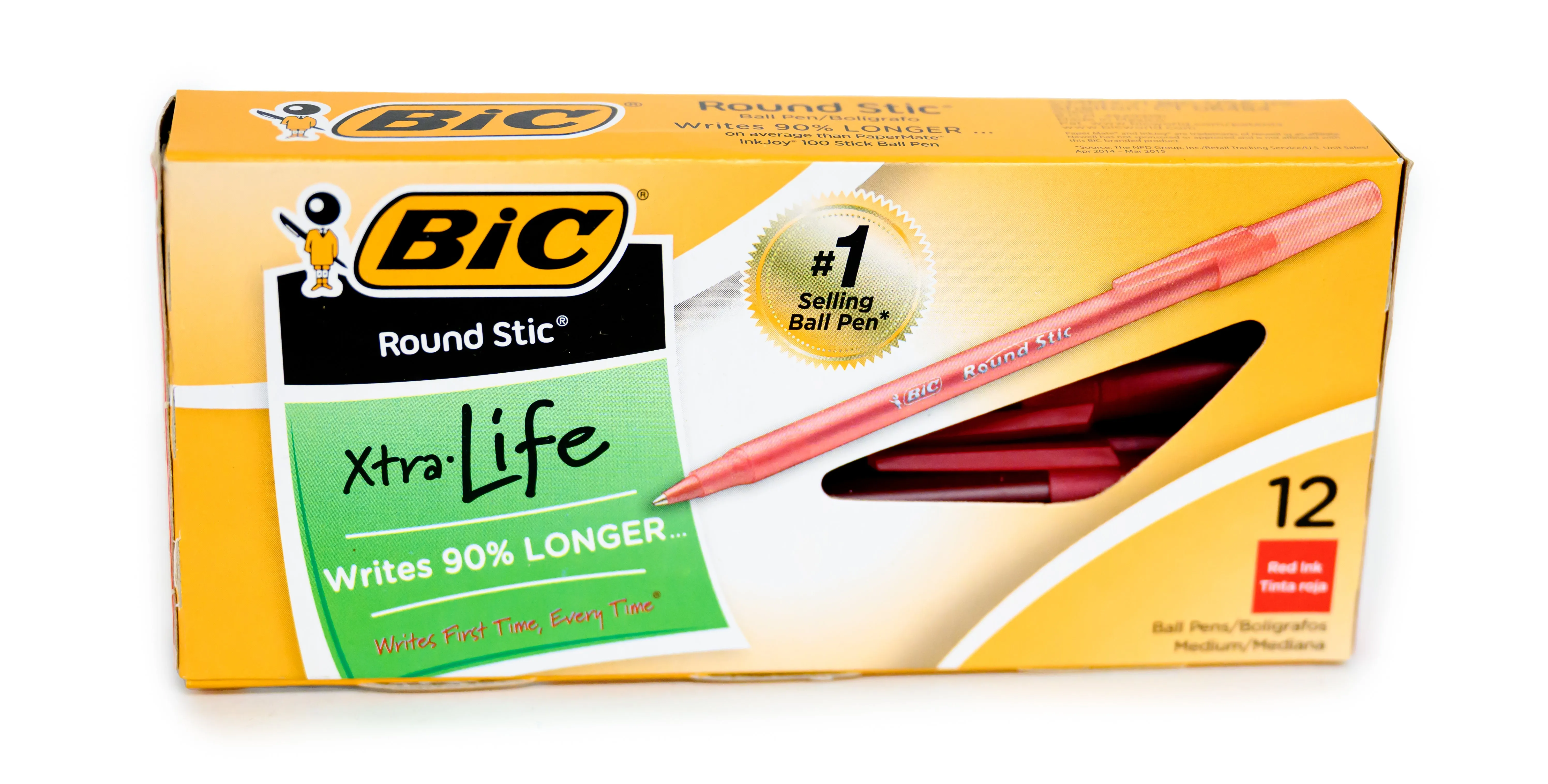 12pk Red BIC Pens