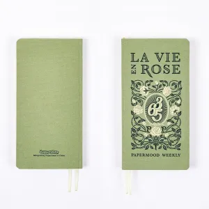 2023 Papermood La Vie En ROSE WEEKS 70gsm Italian Paper Hardcover Weekly Planner Travel Planner Weekly Planner Weekly Layout | 192 Pages