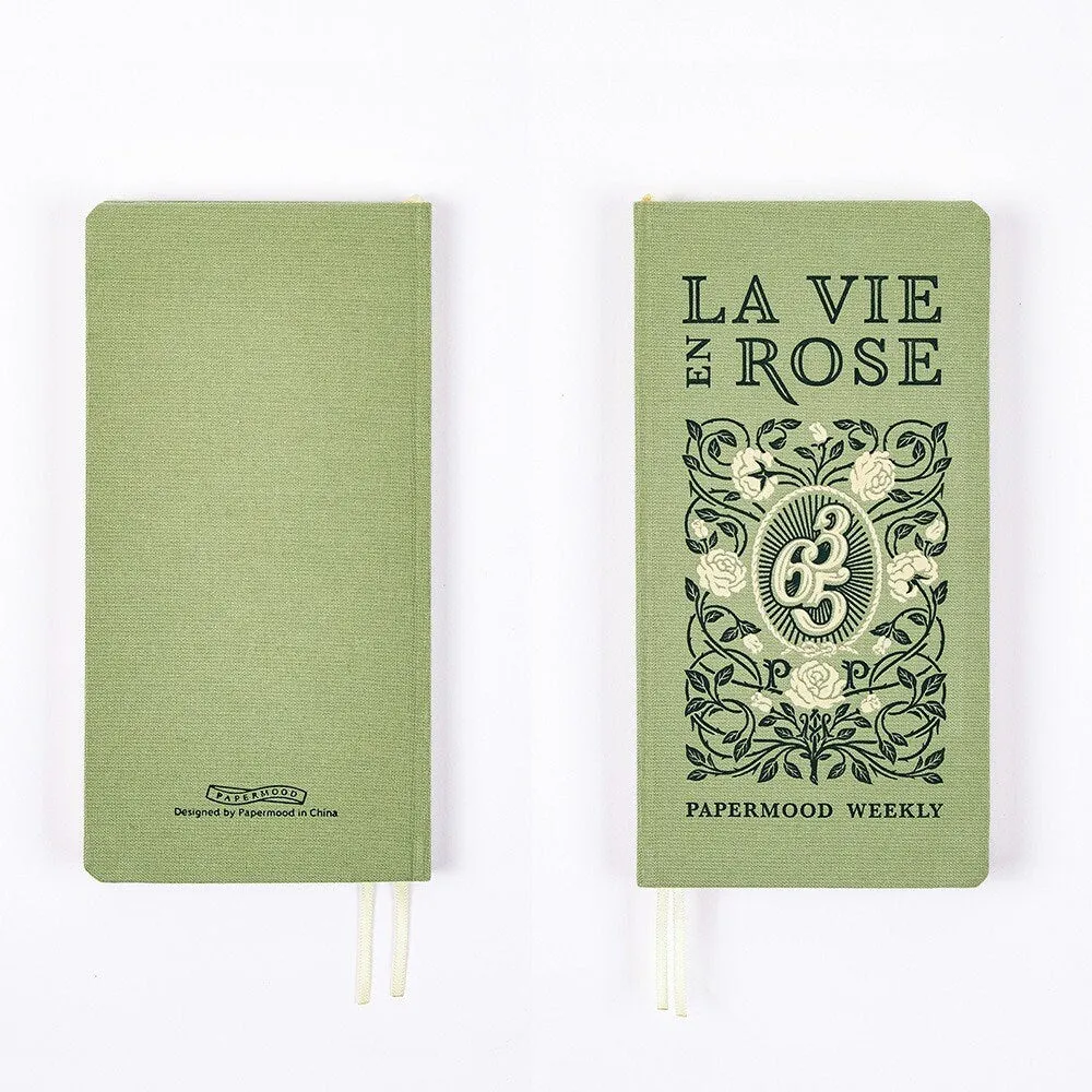 2023 Papermood La Vie En ROSE WEEKS 70gsm Italian Paper Hardcover Weekly Planner Travel Planner Weekly Planner Weekly Layout | 192 Pages