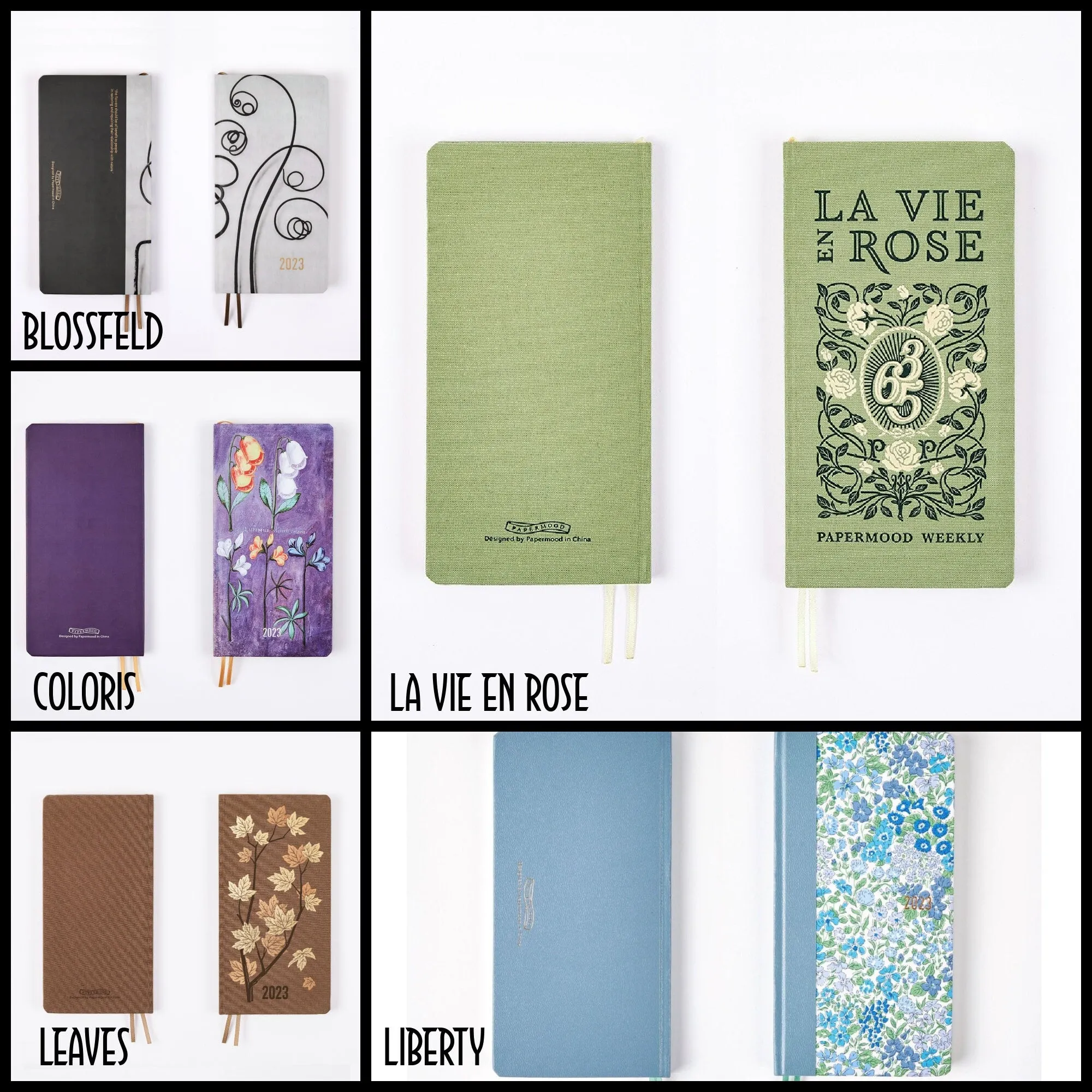 2023 Papermood La Vie En ROSE WEEKS 70gsm Italian Paper Hardcover Weekly Planner Travel Planner Weekly Planner Weekly Layout | 192 Pages