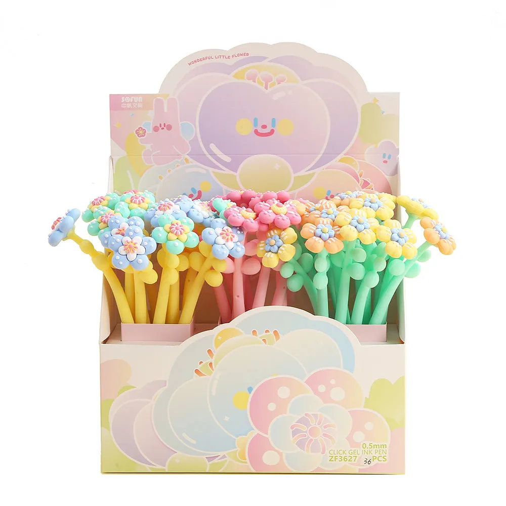 22577 FLOWER GEL PEN-36