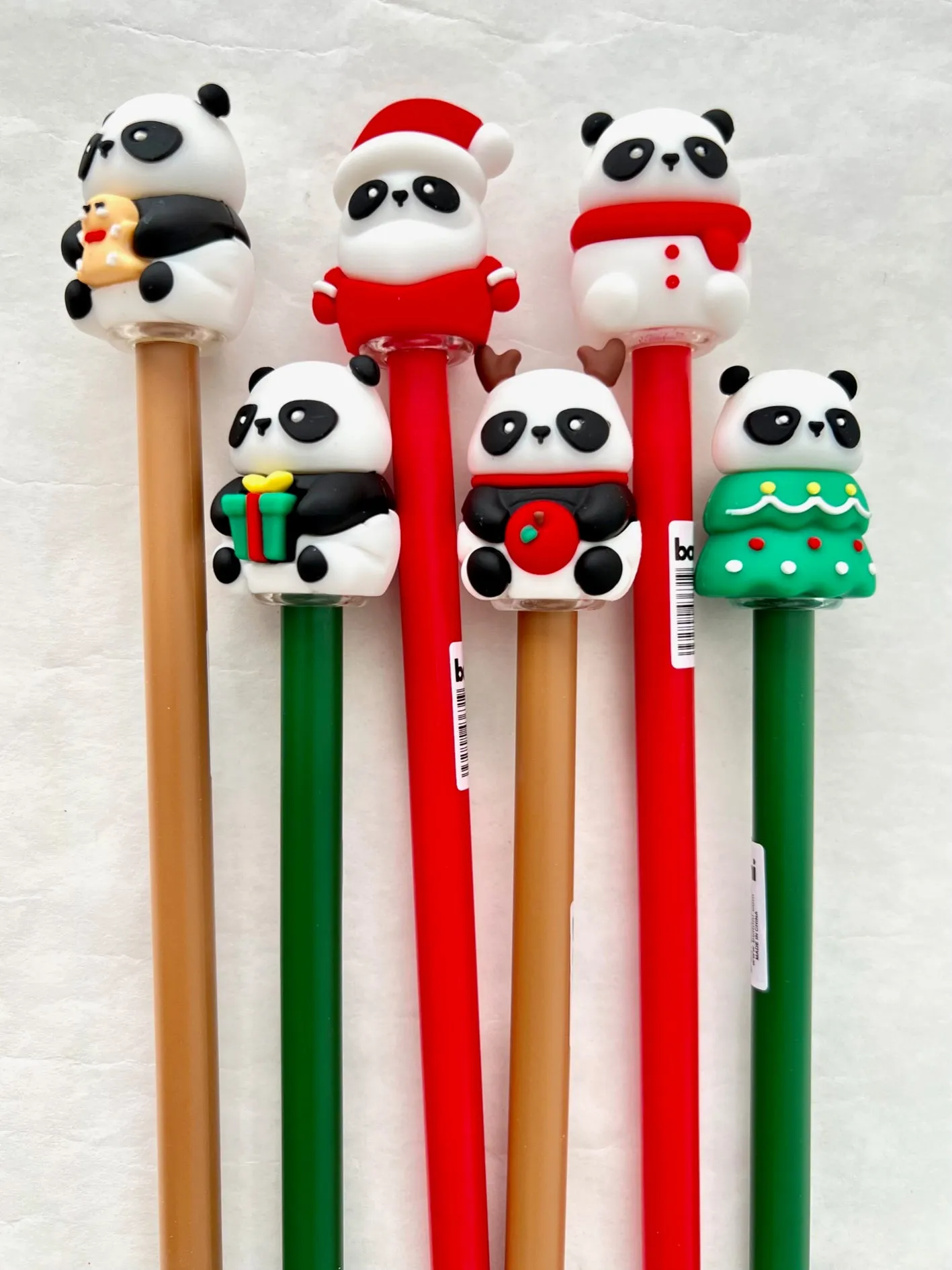 22595 CHRISTMAS PANDA GEL PEN-36