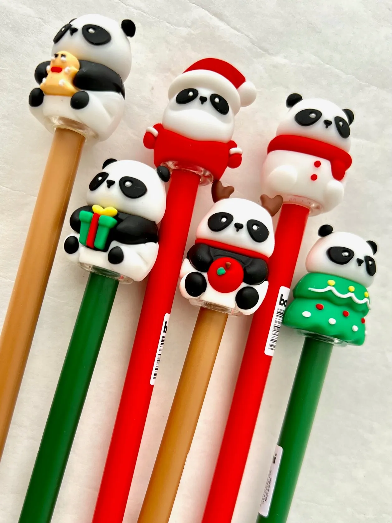 22595 CHRISTMAS PANDA GEL PEN-36