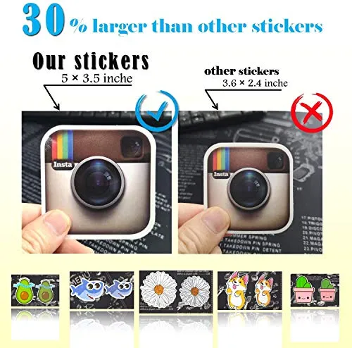 500 PCS Cool Laptop Stickers Vinyl Graffiti Decals, Variety Pack Waterproof Stickers for iPad, Water Bottle, Travel Case, Skateboard, Guitar, Car Bumper, Bike Helmet