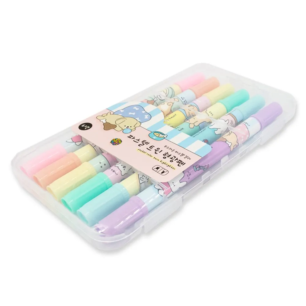 [6-in-1] Pastel Twin Highlighter Set