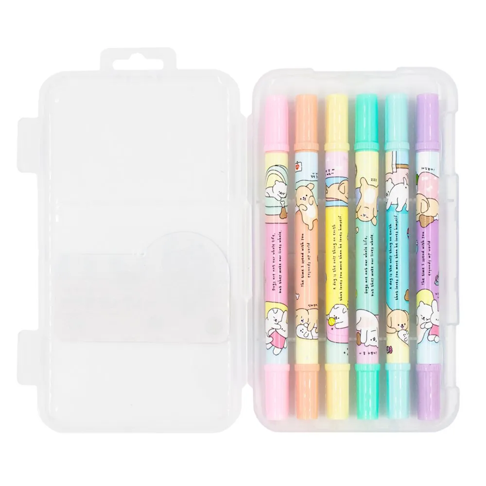 [6-in-1] Pastel Twin Highlighter Set
