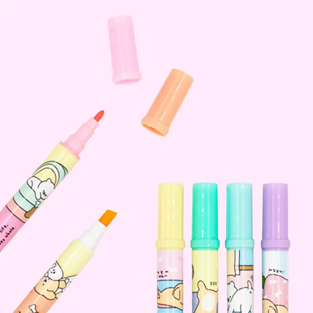 [6-in-1] Pastel Twin Highlighter Set
