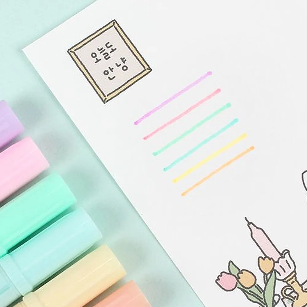 [6-in-1] Pastel Twin Highlighter Set