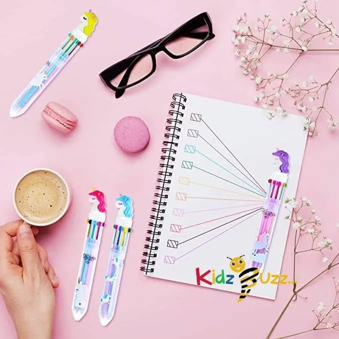 8 Unicorn Pens with Unicorn Case