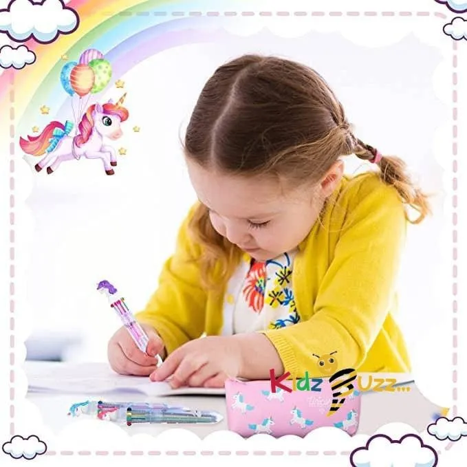 8 Unicorn Pens with Unicorn Case