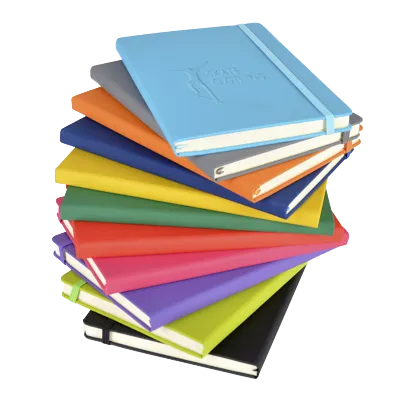 A6 Soft PU Notebooks - Debossed - Unprinted sample