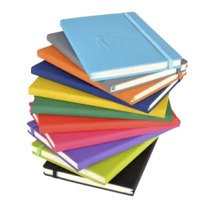 A6 Soft PU Notebooks - Debossed - Unprinted sample