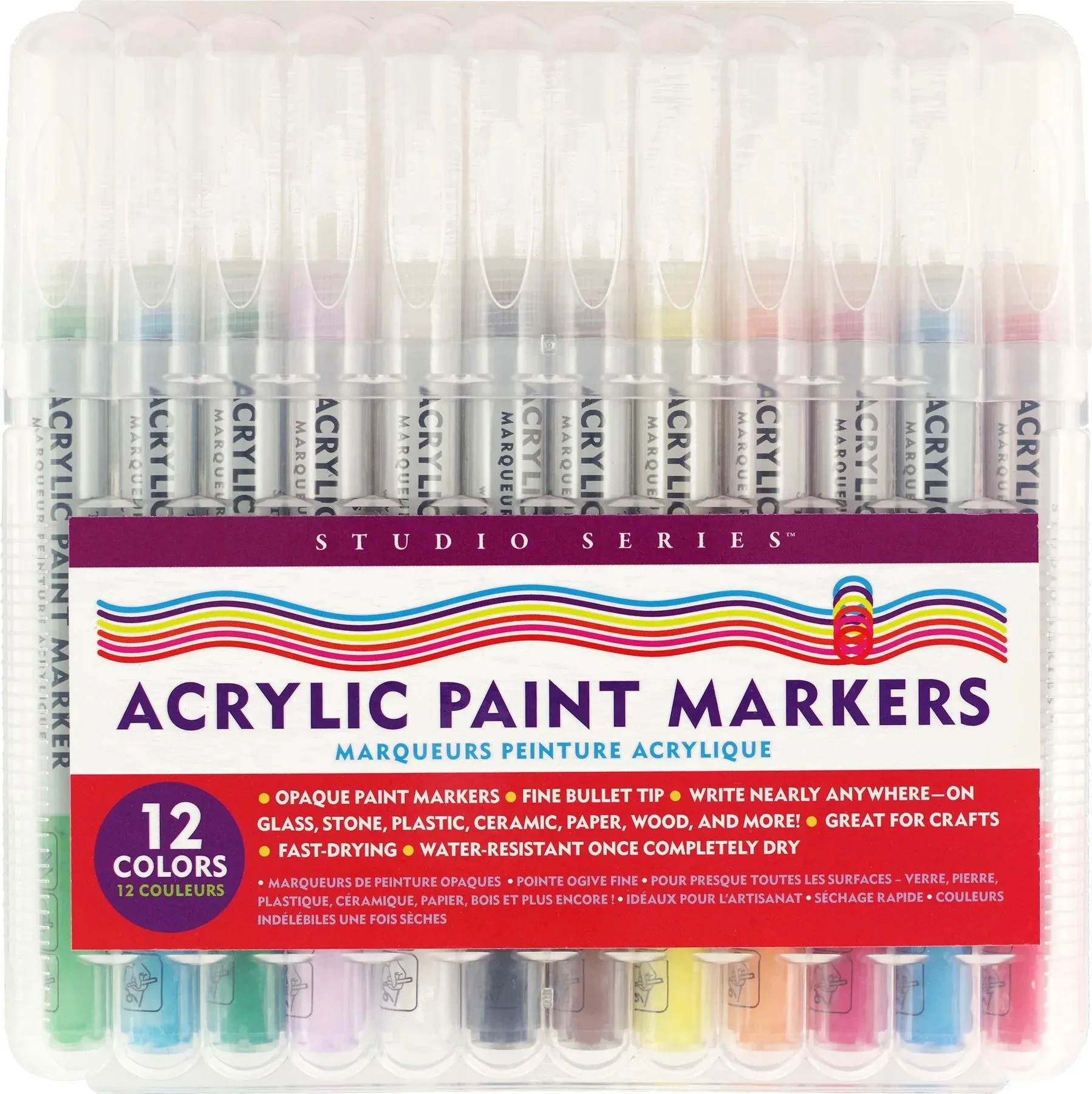 Acrylic Paint Markers - Set of 12