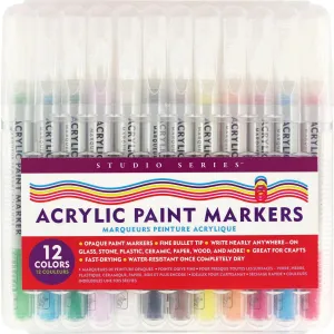 Acrylic Paint Markers - Set of 12
