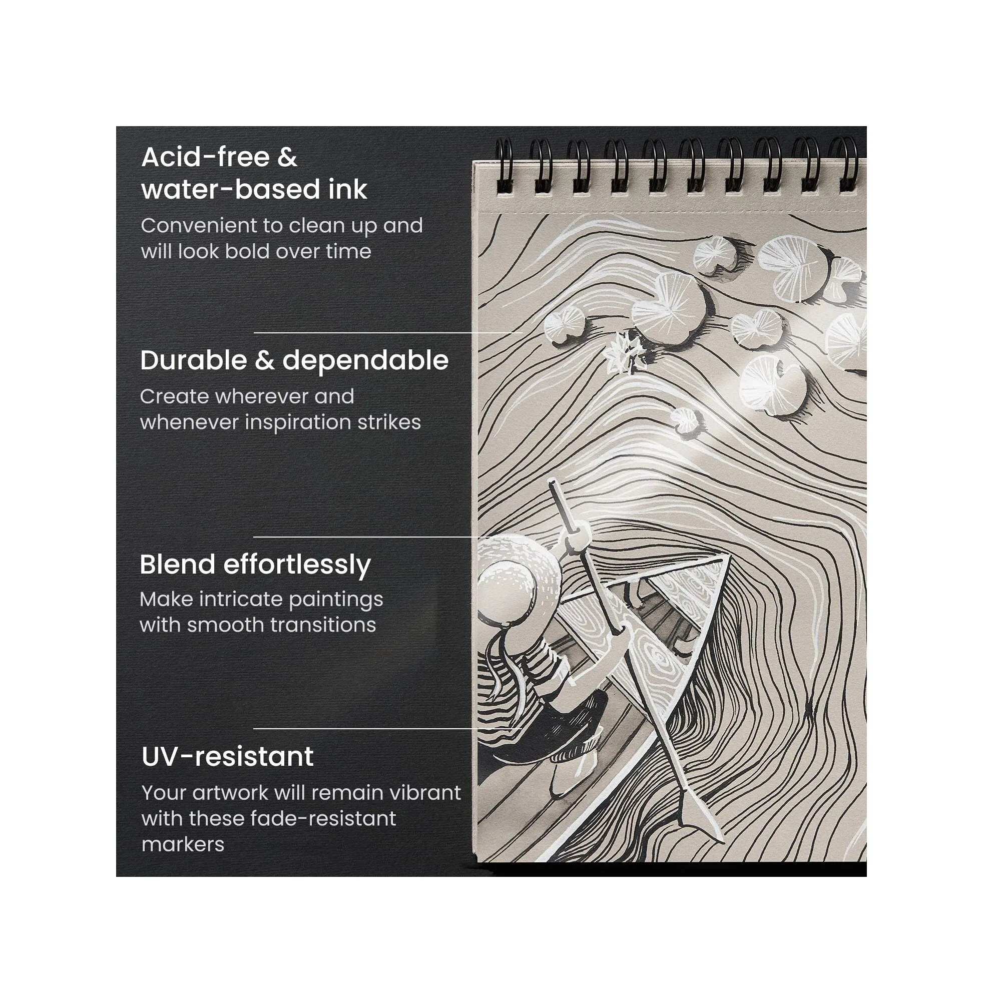 Acrylic Paint Markers | Set of 20-10 White And 10 Black | Acrylic Paint Pens
