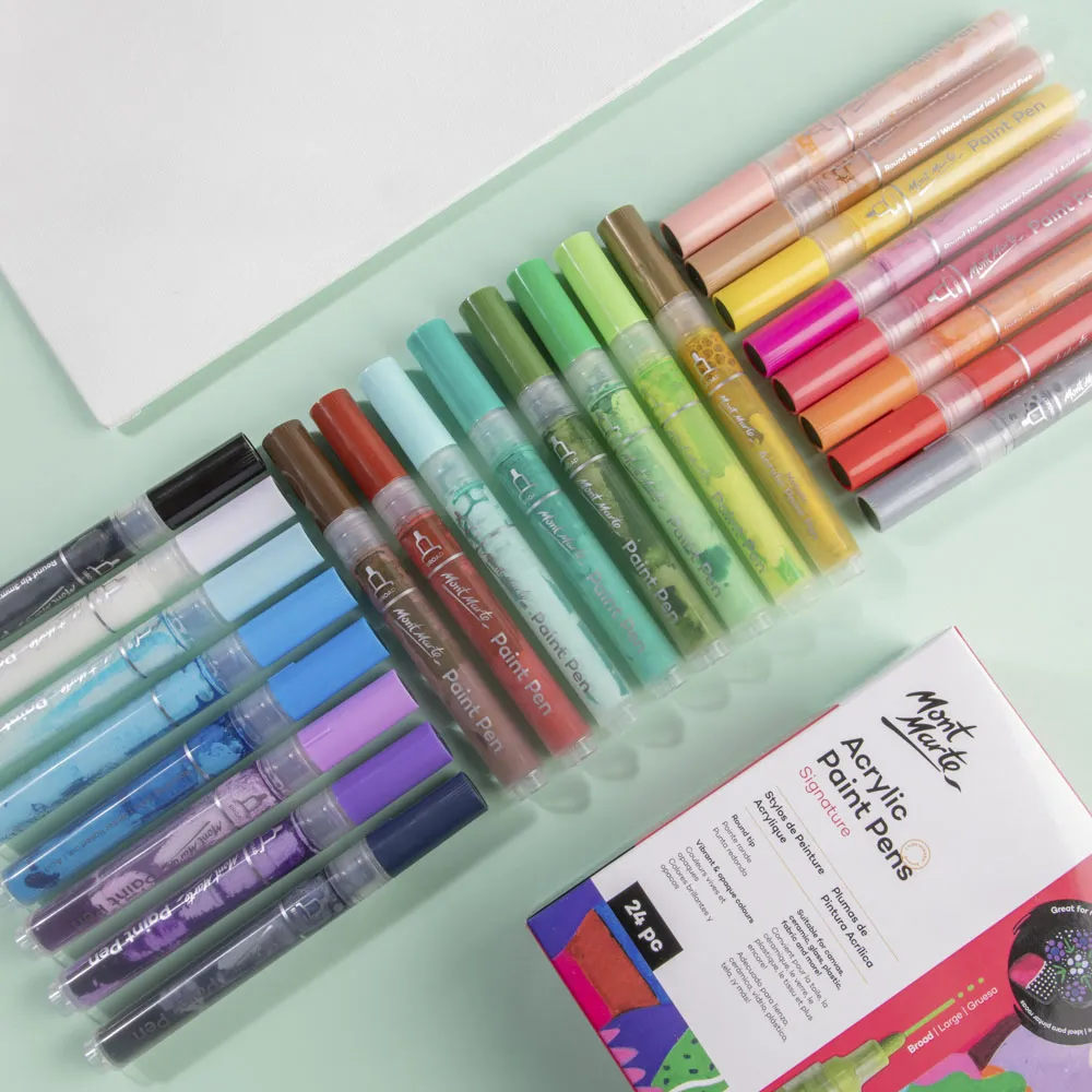 Acrylic Paint Pens Broad Tip Signature 24pc