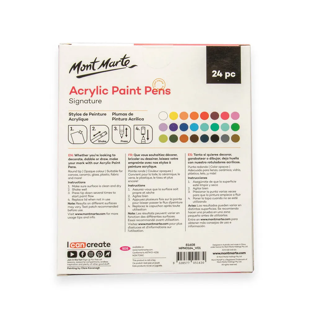 Acrylic Paint Pens Broad Tip Signature 24pc