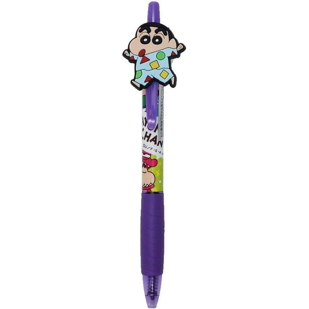 AI PLANNING K-6550 Crayon Shin-chan Series 0.7MM Gel Pen With Cute Pen Clip