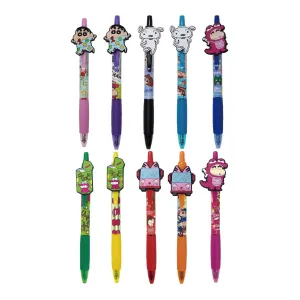 AI PLANNING K-6550 Crayon Shin-chan Series 0.7MM Gel Pen With Cute Pen Clip