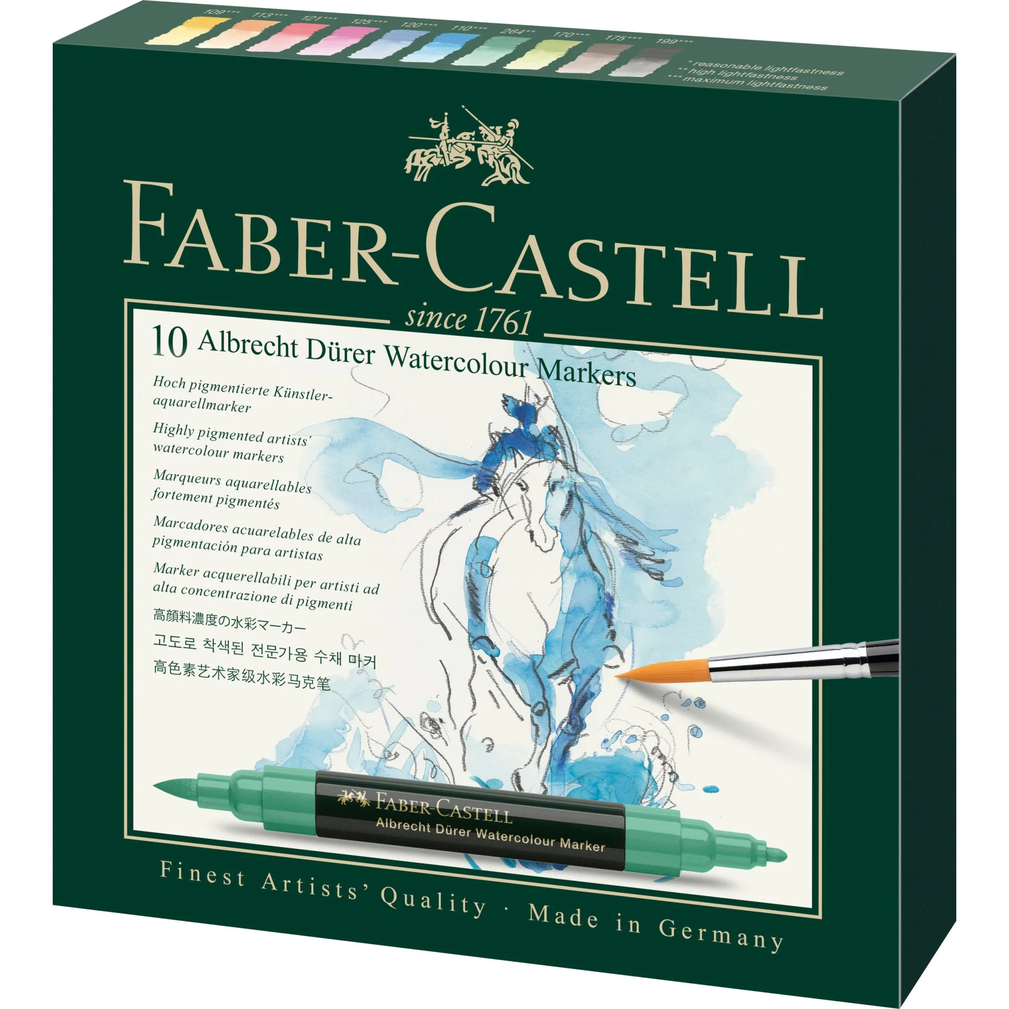 Albrecht Dürer Watercolor Markers, Wallet of 10 - #160310