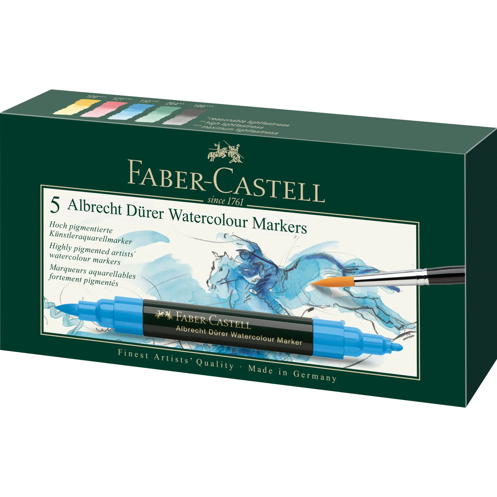 Albrecht Dürer Watercolor Markers, Wallet of 5 - #160305