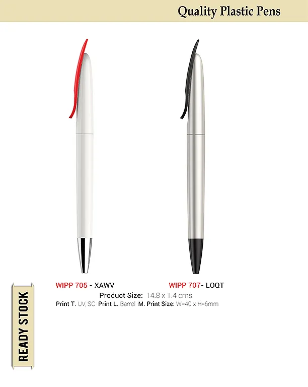 AMS-WIPP 705 - XAWV Plastic Pen -Red