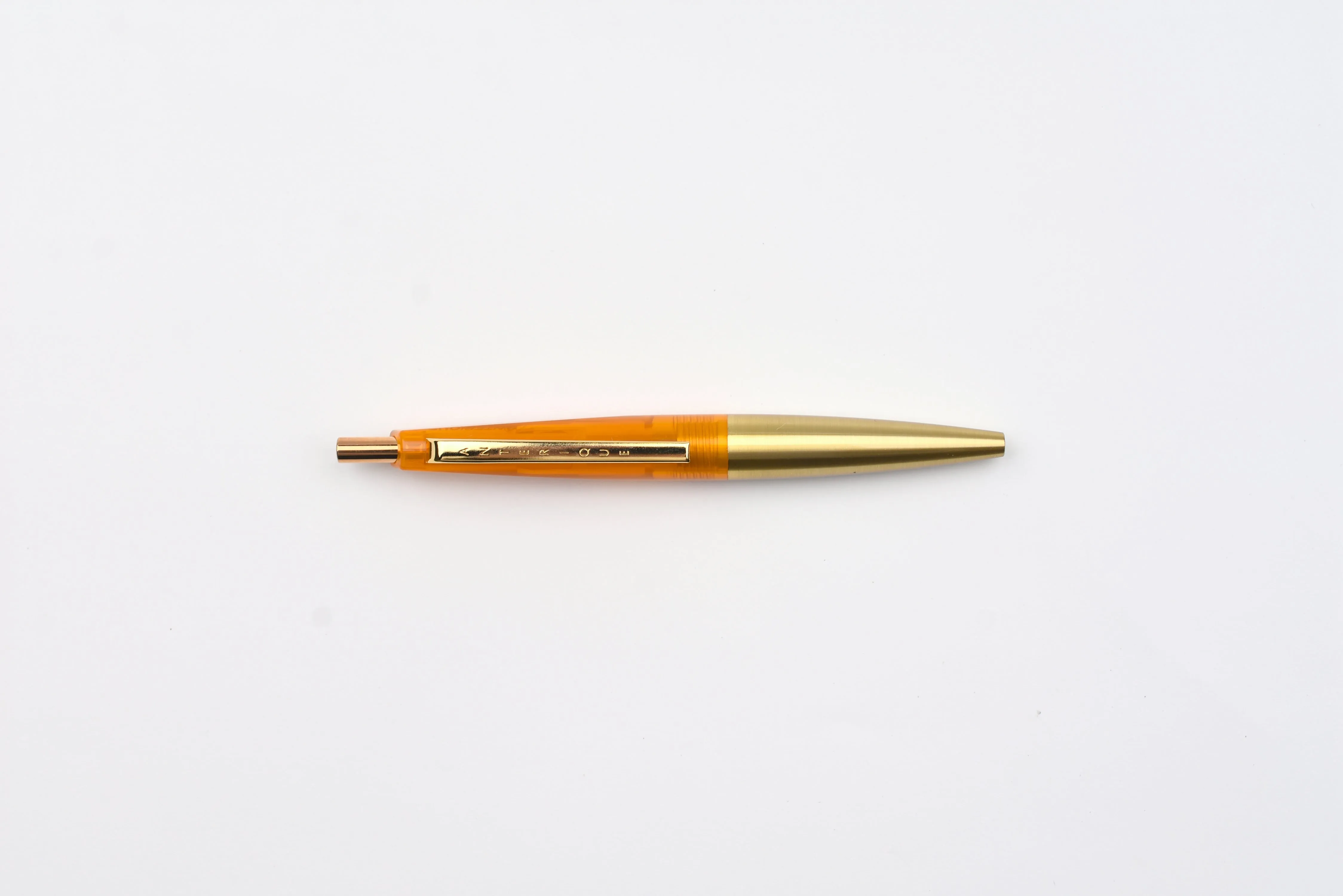 Anterique Stationers - Ultra-Low Viscosity Ballpoint Pen - Mini - 0.5mm - Brass Edition