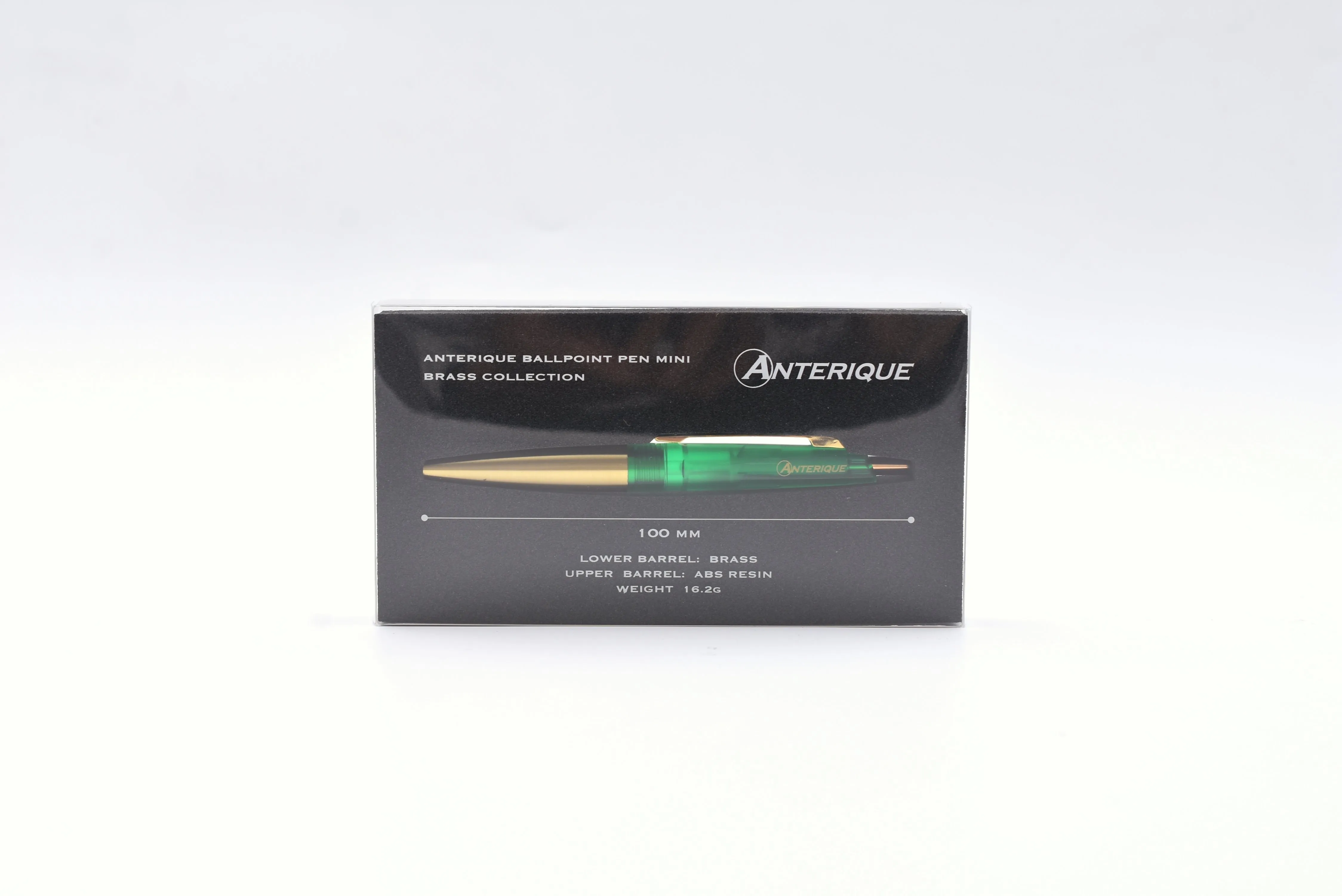 Anterique Stationers - Ultra-Low Viscosity Ballpoint Pen - Mini - 0.5mm - Brass Edition
