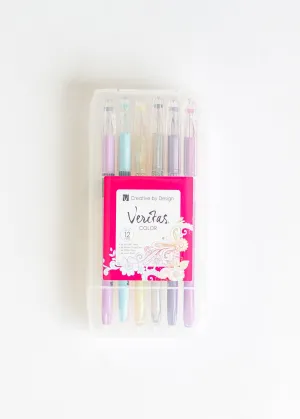 Assorted Gel Pen Set - 12 pc