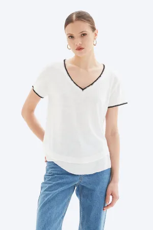 Ava Tipped S/S Tee