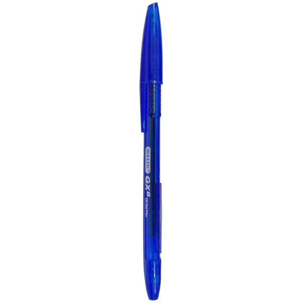 Bazic Gx-8 Oil-Gel Ink Pen Blue