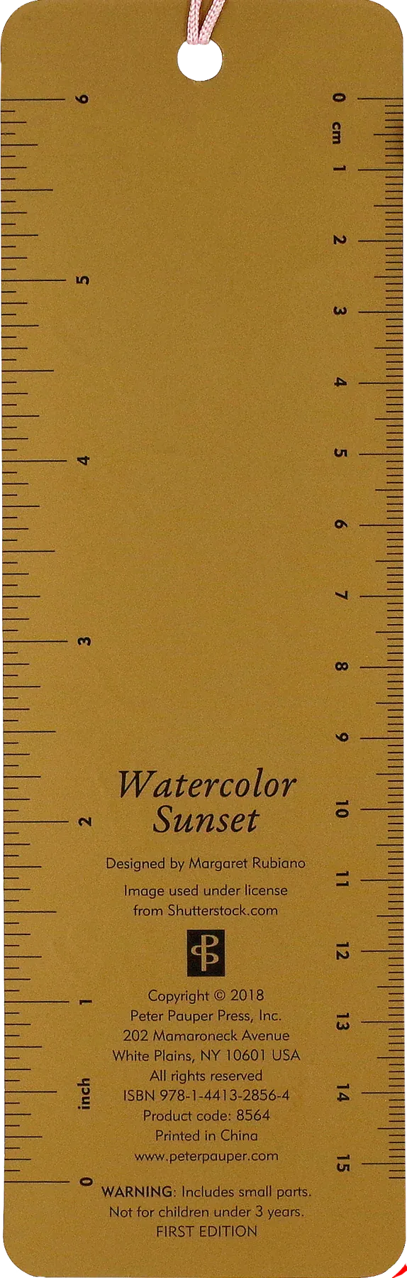 Beaded Bookmark - Watercolor Sunset