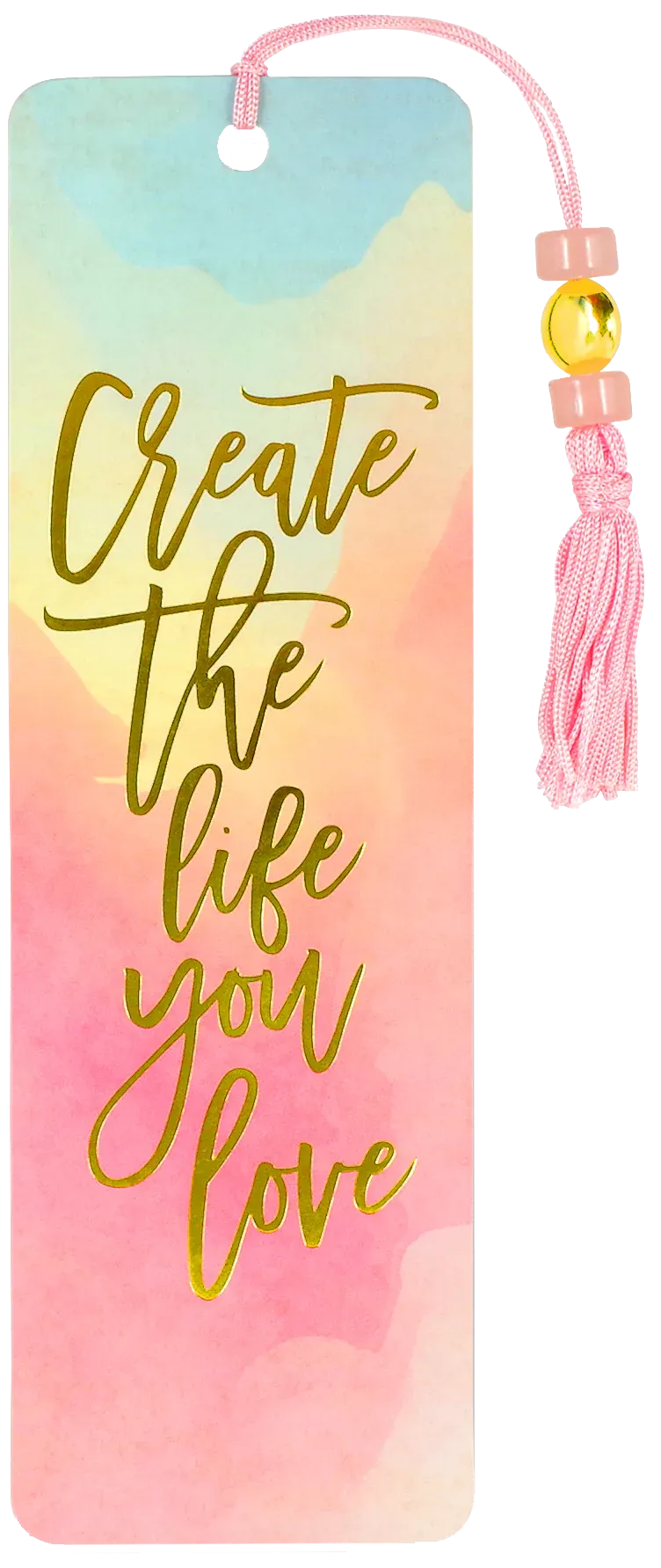 Beaded Bookmark - Watercolor Sunset