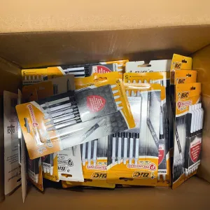 BIC Prevaguard Clic Stic Smooth Writing 5 Ball Pens/Medium (50 Pcs Lot)
