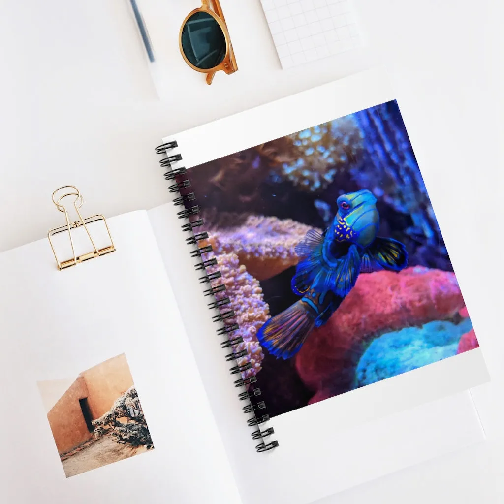 Blue Fish Spiral Notebook - Ruled Line