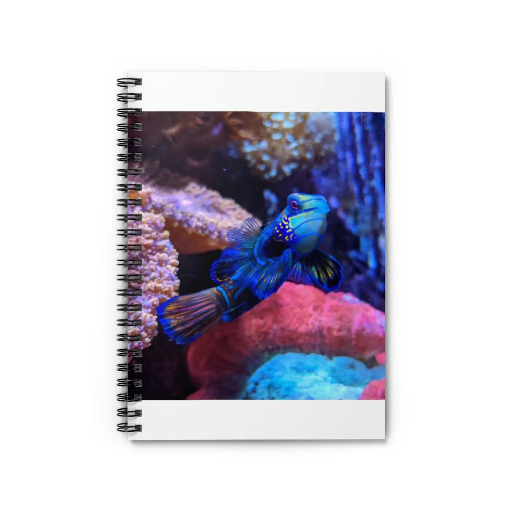 Blue Fish Spiral Notebook - Ruled Line