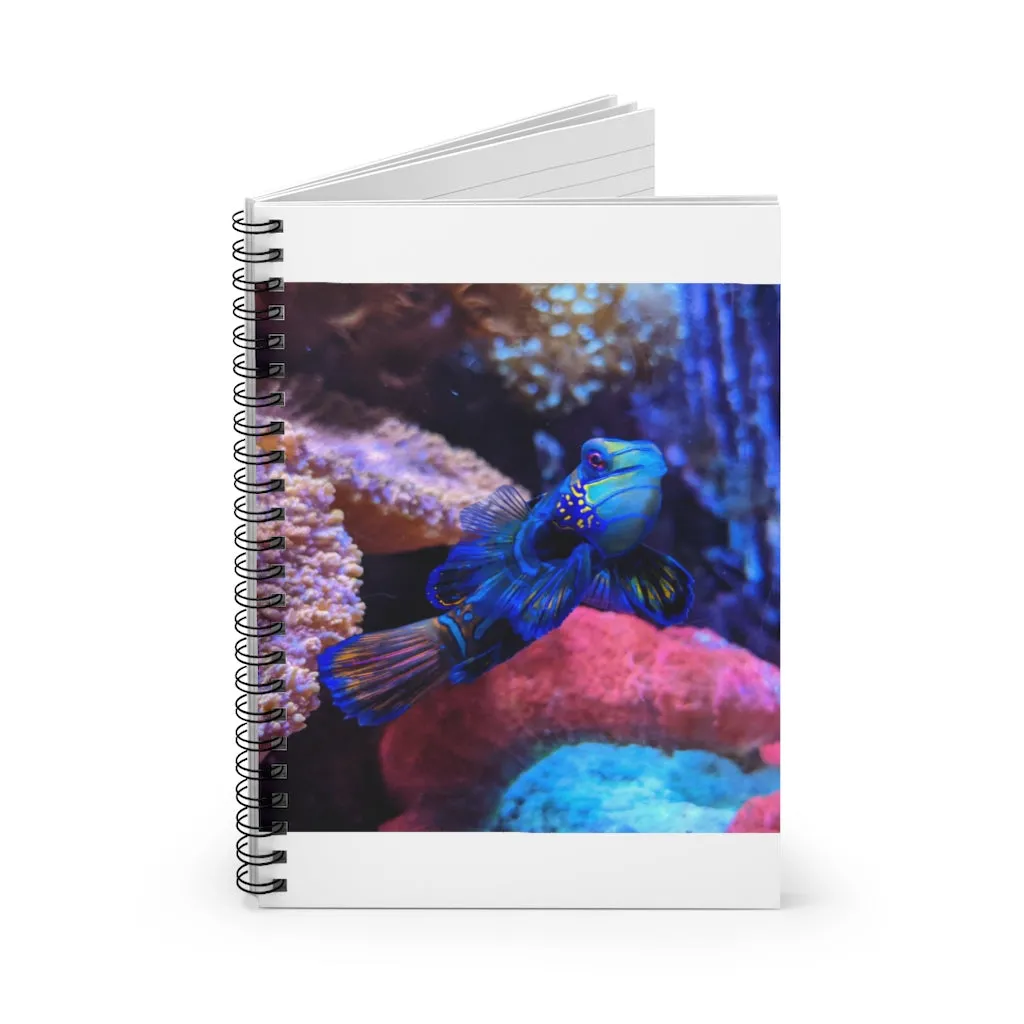 Blue Fish Spiral Notebook - Ruled Line