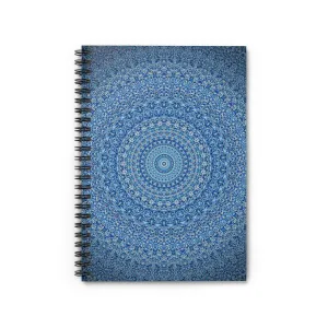 Blue Mandala - Inovax Spiral Notebook (Ruled Line)