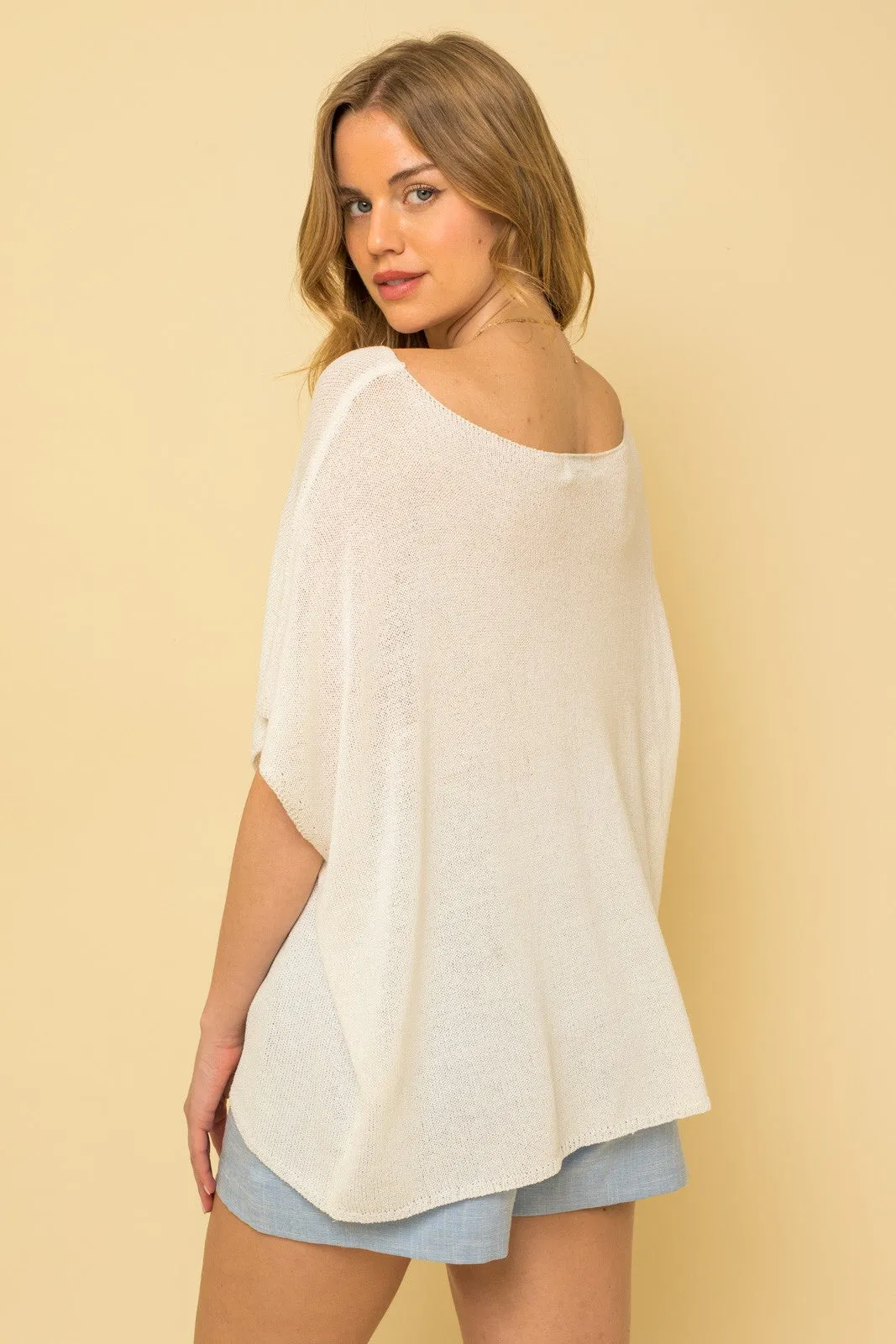 Boxy Summer Short Sleeve Sweater