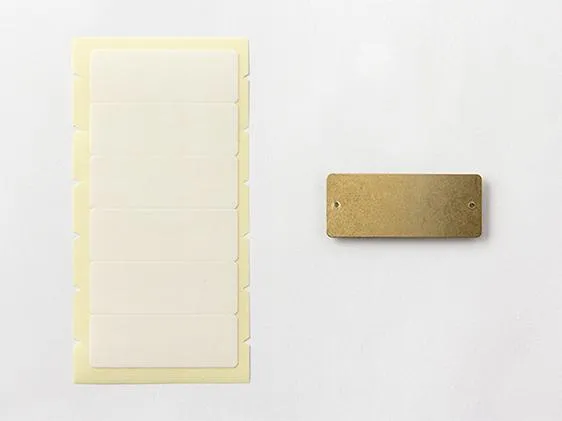 Brass Label Plates