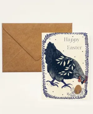 Carole Hillman Hen Happy Easter Card