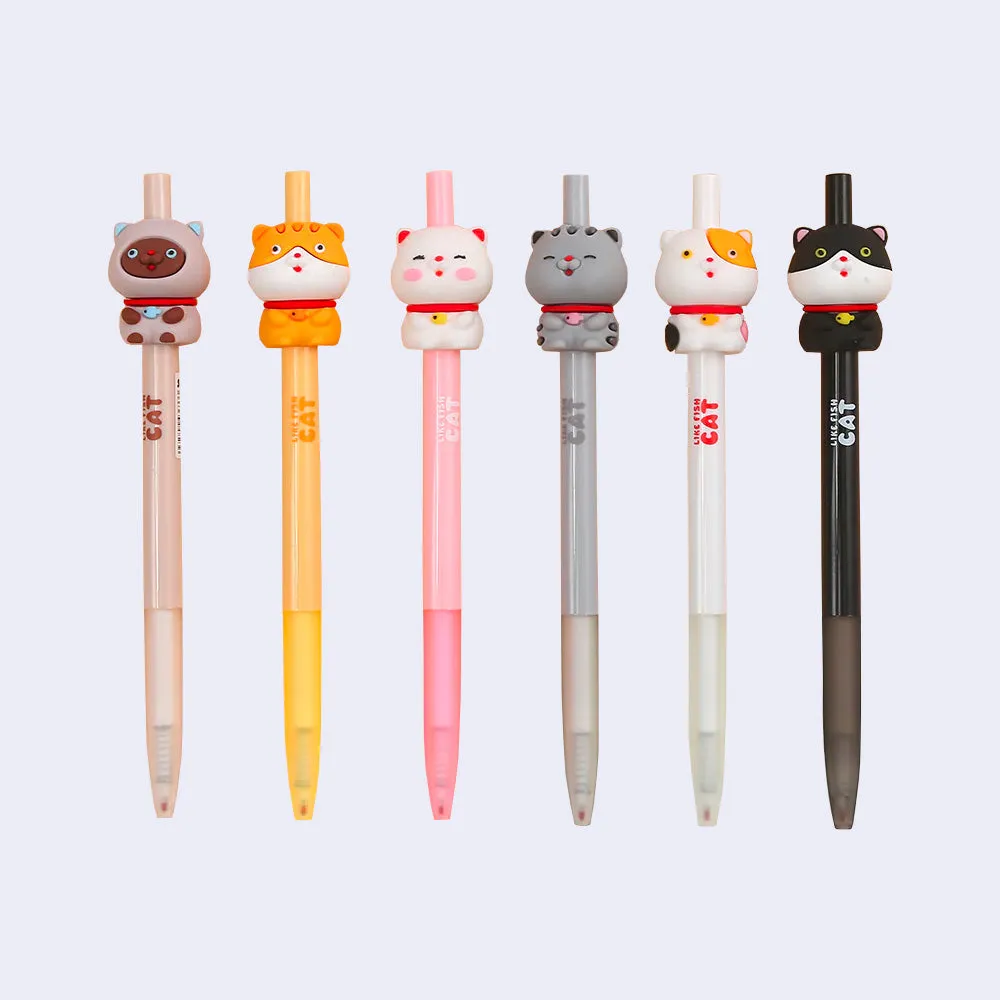 Cat Like Fish Gel Pen (Assorted)