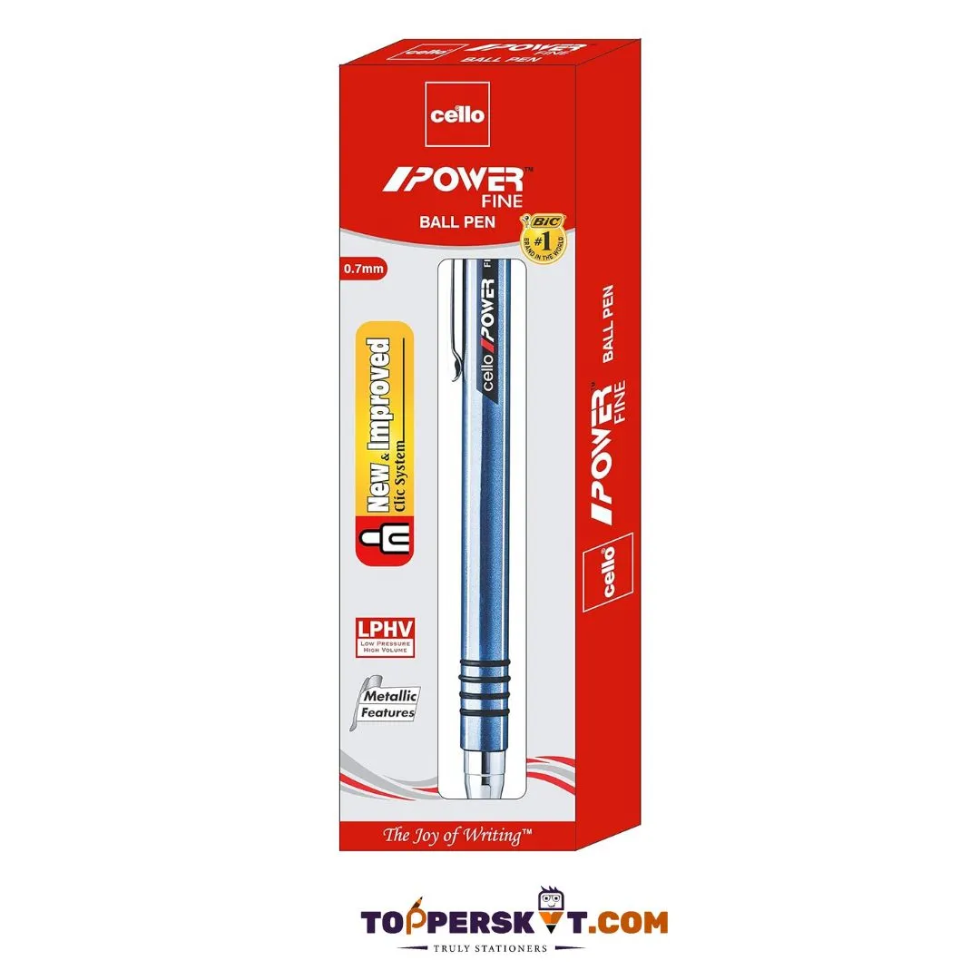 Cello Power Fine Ball Pen – Black ( Pack of 1 )