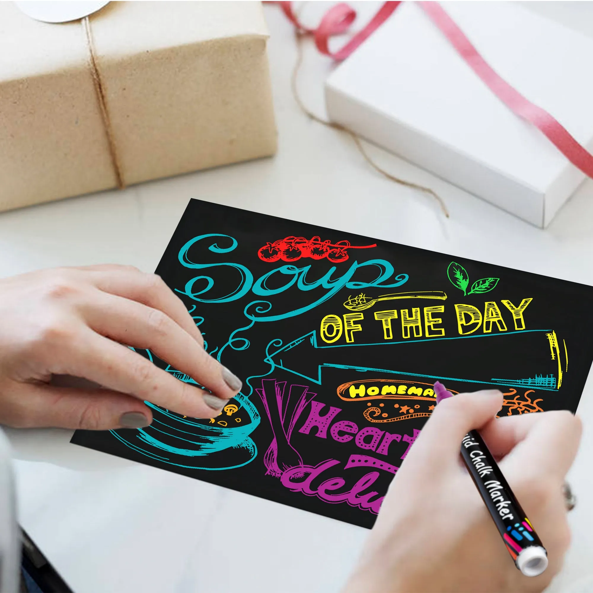 Chalk Markers -Set of 24 Vibrant Colors