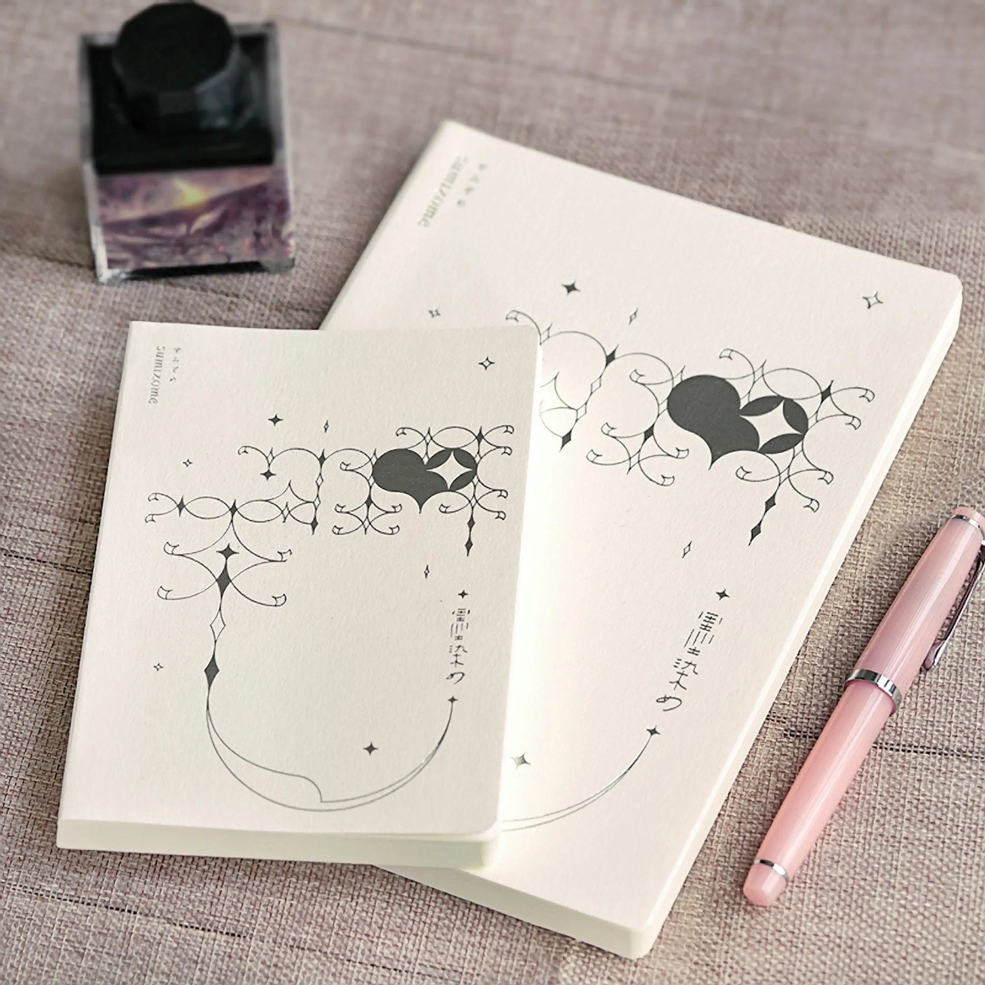 Chiba Stationery A5 Tomoe River Paper 5mm GRID 52gsm Planner Notebook Journal | 416 Pages
