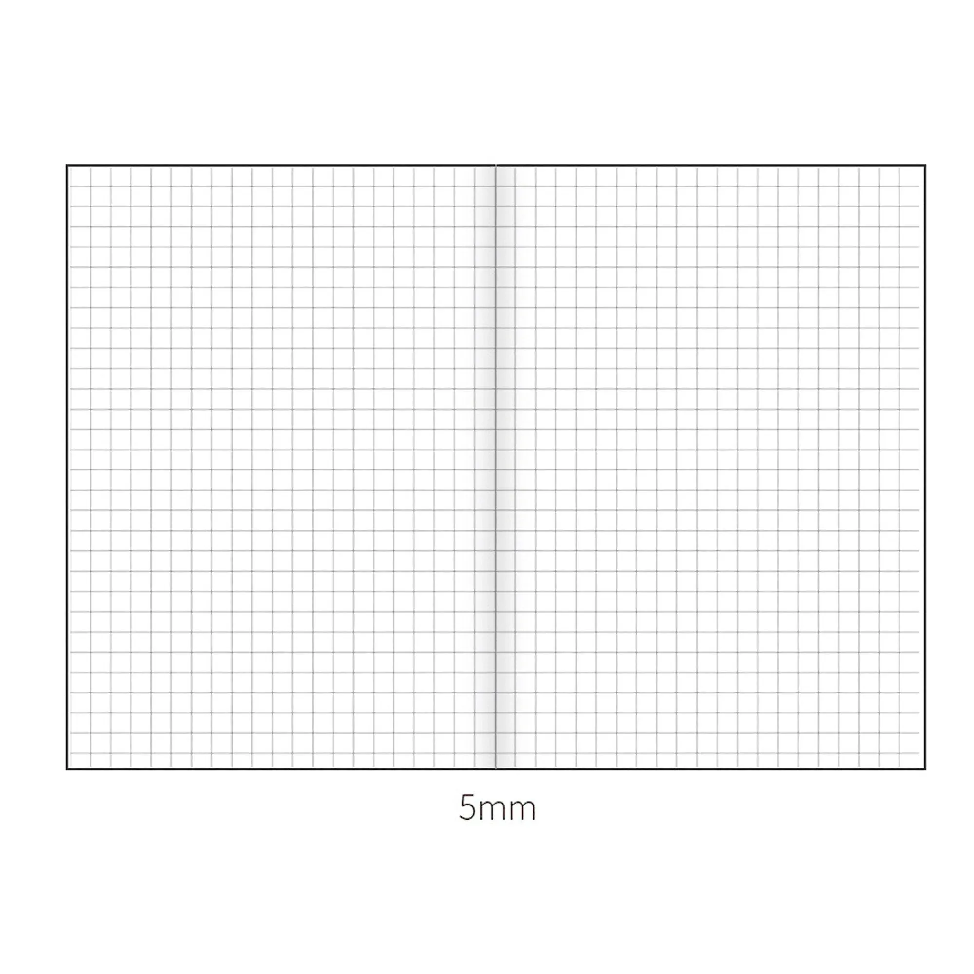 Chiba Stationery A5 Tomoe River Paper 5mm GRID 52gsm Planner Notebook Journal | 416 Pages