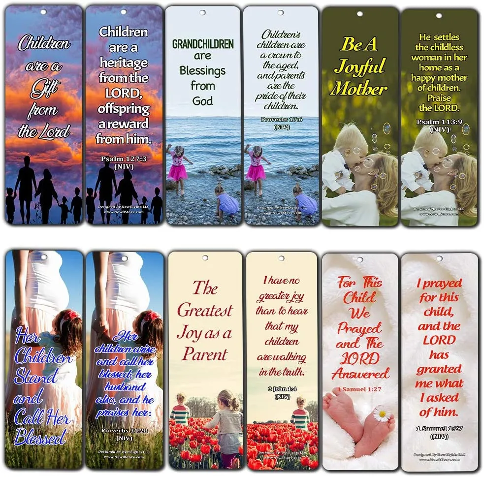 Children Are a Gift From God Bookmarks (30-Pack) - Handy Encouraging Bible Verses Designed for those Planning to Start a Family